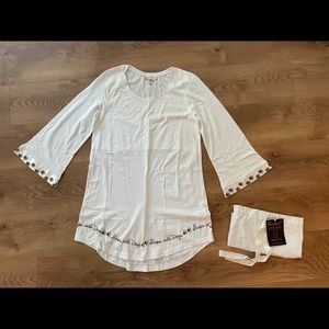 Faceplant Dreams “sleeps with dogs” sleep shirt dress brand new